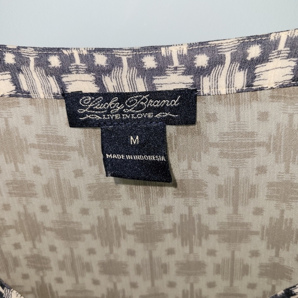 Lucky Brand Aztec Print top - Picture 3 of 3